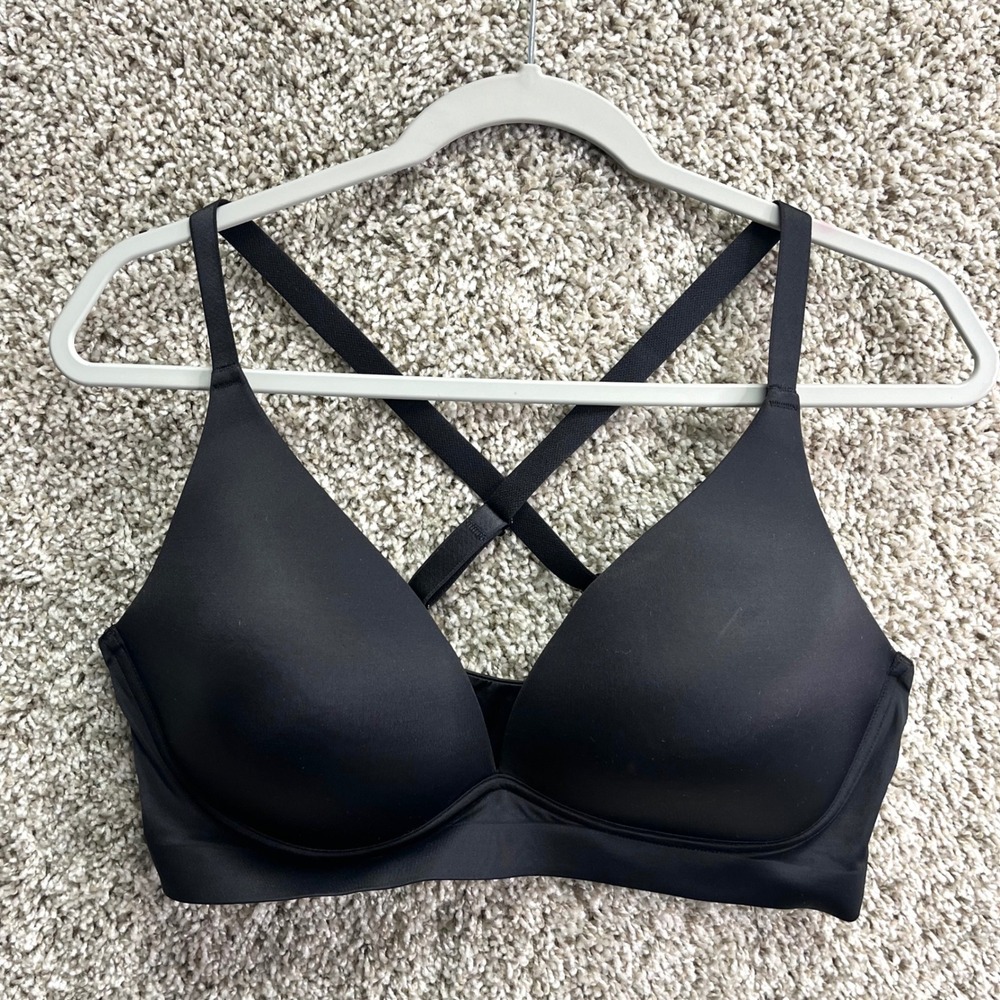 Soma Bralette Women's XL Black Enbliss Luxe Plunge